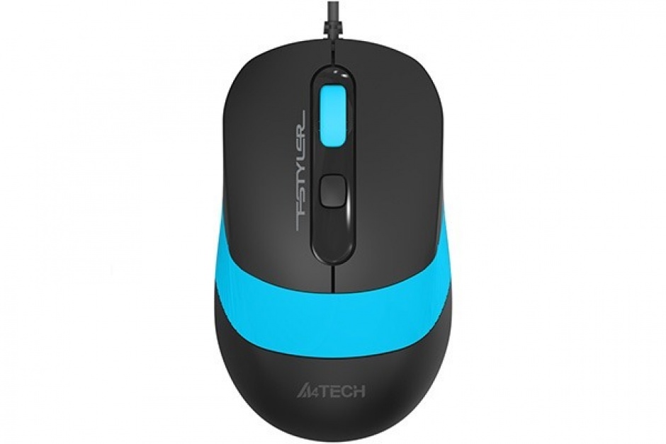 Imagine Mouse USB optic A4Tech Fstyler Negru/Blue, FM10 Blue